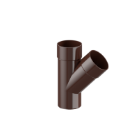 Трійник 45° Fitt 125 коричневий