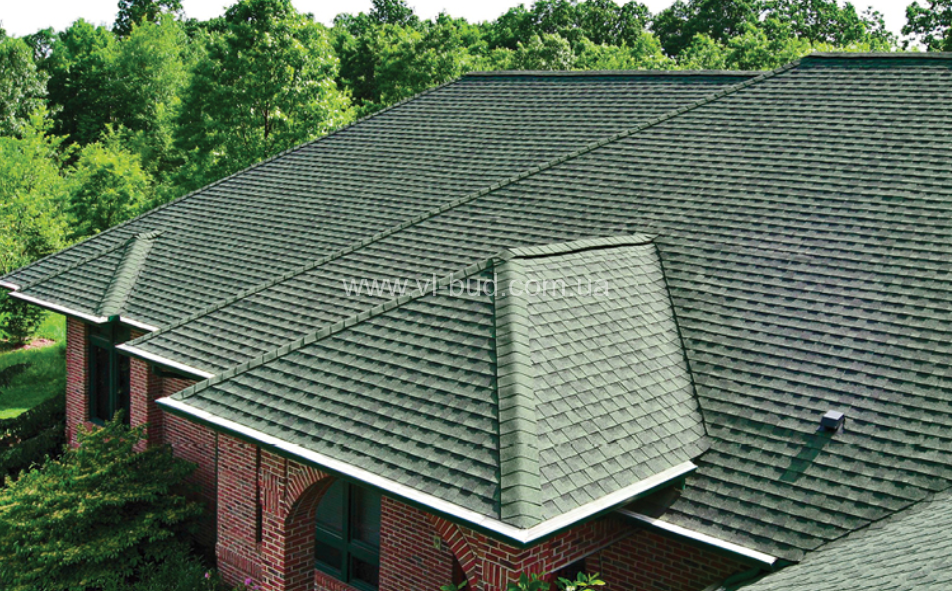 Битумная черепица Gaf Timberline HD Golden Hunter Green (Хантер Грин)