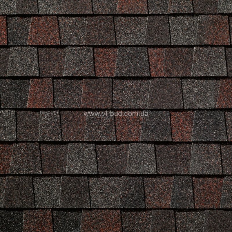 Битумная черепица Gaf Timberline HD Midnight Blush (Миднайт Блаш)