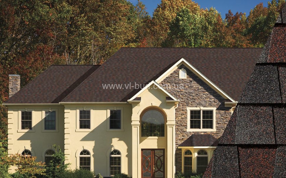 Битумная черепица Gaf Timberline HD Midnight Blush (Миднайт Блаш)