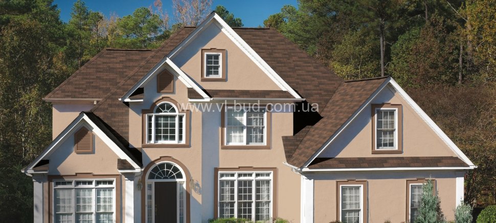 Битумная черепица Gaf Royal Sovereign Autumn Brown (Отем Браун)