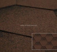 Битумная черепица Kerabit K+ (СБС модифицированная) Цвет чёрно-красный. Тройка.