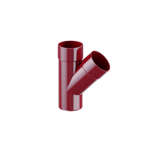 Трійник 45° Fitt 125 червоний