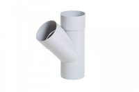 Трійник 45° Fitt 165 світло-сірий